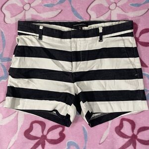 Y2k Banana Republic Womens Size 2 petite Striped Spring 2016 Shorts